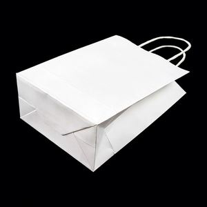 Sacs en papier kraft épais 130 g/m² avec poignée pour la promotion des boutiques, sac en papier kraft - Product Image 4