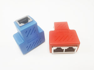 Đa màu <span class=keywords><strong>RJ45</strong></span> Ethernet Splitter nối <span class=keywords><strong>adapter</strong></span> 1 đến 2 cổng nữ ổ cắm <span class=keywords><strong>adapter</strong></span> giao diện Cáp Ethernet 8P8C Extender - Product Image 4
