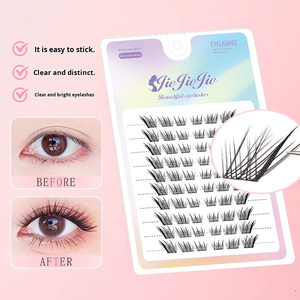 Lmltop Duy Nhất Cụm Lông Mi Giả Cho Người Mới Bắt Đầu Lười Biếng Segmental Fox Phong Cách Bé Cong Thực Tế Trang Điểm Nghệ Sĩ Tóc Tổng Hợp - Product Image 5