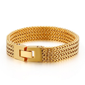 Pulsera de malla tejida de acero inoxidable para hombre |   Diseño Trenzado Audaz con Acabado Negro Antiguo |   Joyería Masculina Duradera y Elegante - Product Image 3
