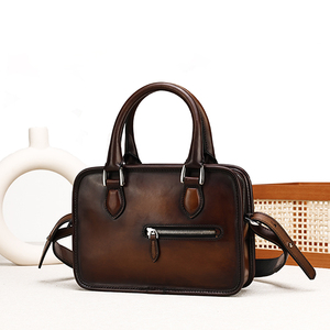 Bolso de Hombro/Bolso de Mano de Cuero Retro Zenos para Hombre, Estilo Ejecutivo, Moderno, Compacto, para Viajes y Desplazamientos - Product Image 3