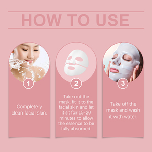 Masque facial hydratant et nourrissant à <span class=keywords><strong>l</strong></span>'<span class=keywords><strong>acide</strong></span> <span class=keywords><strong>hyaluronique</strong></span> (en boîte) – Améliore les ridules, illumine, hydrate, raffermit et affine les pores - Product Image 6