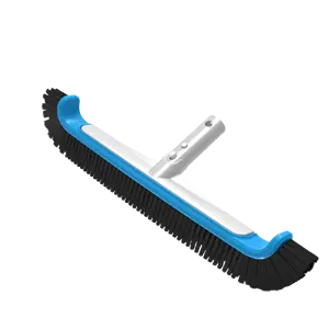 BN 17.5" Aluminum Heavy Duty Swimming Pool Brush Pool Scrub Brushes with Premium Strong Bristle Curved Ends for Corners