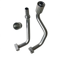 Raccords rotatifs hydrauliques en acier inoxydable réutilisables personnalisés, résistants aux chocs, connecteurs de tuyau pivotants pour excavateur