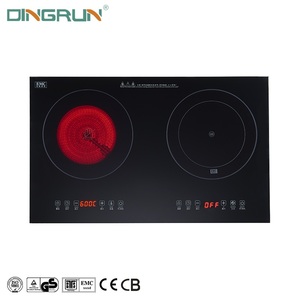 Placa de Inducción de Cerámica de Nuevo Diseño, Placa de Cocina de Inducción Integrada de 2 Quemadores, Cocina de Inducción Eléctrica - Product Image 3