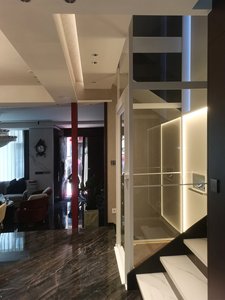 Ce chứng nhận điện thủy lực nhà thang máy 2-4 Tầng Dọc 300 kg ngoài trời trong nhà thép không gỉ tùy chỉnh nâng - Product Image 4