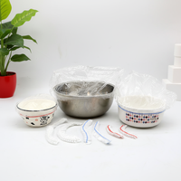 Couvre-aliments jetables personnalisables de haute qualité pour la conservation des aliments frais, les fruits, film plastique élastique, couvre-aliments de table