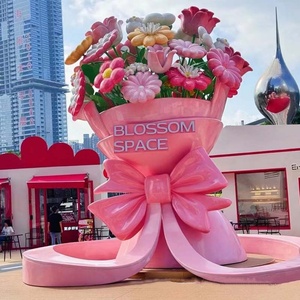 Su misura grande 3D scultura di simulazione fiore FRP astratta bellezza Chen per giardino esterno prato piazza parco centro commerciale modello comunale - Product Image 2