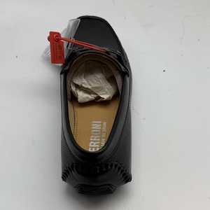 Mocasines formales de fondo plano multicolor alargados de charol británico con punta cuadrada/redonda para hombre, zapatos para caminar de goma - Product Image 2