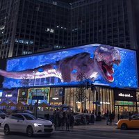 Affichage LED 3D à effet visuel 3D à l'œil nu, panneau d'affichage LED extérieur fixe, mur vidéo LED, écran LED étanche à large angle de vision