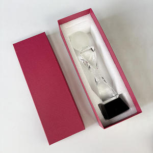 Trophée de <span class=keywords><strong>bowling</strong></span> personnalisé haut de gamme en verre cristal optique transparent avec base noire - Product Image 4