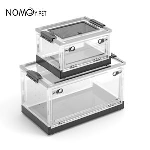 Kunststoff Reptilien Fütterung sbox Spider Lizard Zucht box Kleintiere Lebensraum Faltbares Reptilien Terrarium mit Sieb belüftung - Product Image 3