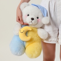 Boneka Gajah Pink Lucu Custom, Mainan Hewan Isi Dakron, Hadiah Ulang Tahun Gajah Bintang untuk Bayi, Pereda Stres untuk Anak-Anak, Warna Dapat Disesuaikan