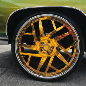 RCSR Llantas Forjadas Personalizadas de 22, 24 y 26 Pulgadas, Ruedas Cóncavas 5x115 5x127 Cromadas en Oro para Rucci con Volante a Juego - Product Image 4