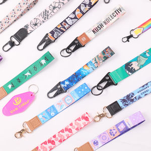 Individuelles Logo bedruckt Hand Handgelenk Armband Langhantel Kurzer Riemen kurzer Langhantel Schlüsselanhänger Schlüsselanhänger mit Adel-Mundschnalle - Product Image 1