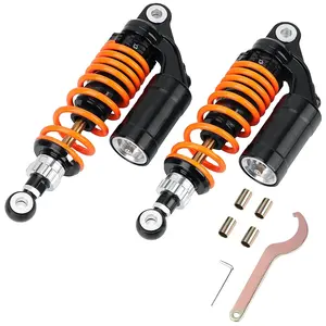 Abril Flying Auto Parts Universal Motorcycle Rear Shock Absorber High Quality and Gold Black for Honda Suzuki 20 Photos 24hours