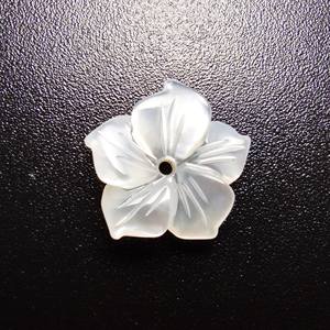 Fregona blanca de 10mm, 20mm, 28mm, 30mm, forma de flor F6, gema tallada para recuerdo - Product Image 1