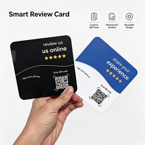 Tessera Personalizzata con Codice QR RFID NFC in PVC Acrilico 13.56MHz Impermeabile per Marketing e Programmi Fedeltà - Product Image 1