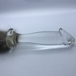 Großhandel Transparenter Borosilikatglas-Dildo mit Künstlichem Schwanz 4 #   100% Wasserdichte Umweltfreundliche Sexspielzeuge für Frauen - Product Image 5