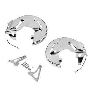 Couvertures de Rotors de frein chromées avec éclairage annulaire LED pour Honda Goldwing 1800 GL1800 2001-2017 <span class=keywords><strong>2016</strong></span> 15 14 décorations de moto - Product Image 3