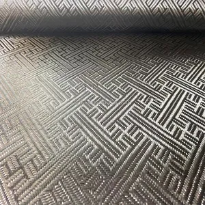 240G Carbon Fiber Jacquard Pattern Car Parts Modification Sports Goods DIY Surface Decoration Carbon Fiber Woven Fabric