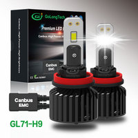 Lampe frontale à LED haute puissance, ampoules GL71 H9, 9000lm, H8, H1, H16, haute luminosité, nouveau modèle