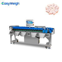 Machine de triage des aliments par poids pour fruits de mer, volailles et cuisses de poulet avec écran tactile haute définition