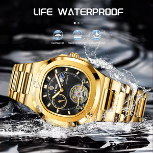 <span class=keywords><strong>Montre</strong></span> automatique de luxe LIGE LG6821 avec logo personnalisé, squelette 3D en or, cadran ajouré, <span class=keywords><strong>montre</strong></span>-bracelet pour homme, tourbillon lumineux, <span class=keywords><strong>Montre</strong></span> Homme - Product Image 3