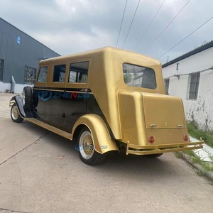 Coche Eléctrico Clásico Vintage Negro y Dorado Personalizado, Silencioso, Elegante y a la Moda, Estilo Antiguo, Vehículo Turístico para Bodas y Eventos Escénicos - Product Image 4