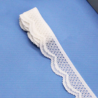 Dentelle en maille blanche souple et élastique en nylon de 2 cm pour la décoration de robes sexy - Articles prêts à l'emploi