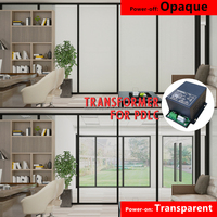 Film intelligent TQX Pdlc 60V, film intelligent pour verre, film teinté électrique PDLC, alimentation 30W, transformateur pour verre intelligent