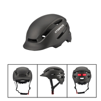 Banlieusard noir cyclisme route ville vélo urbain casque de vélo Skate City casque avec lumière
