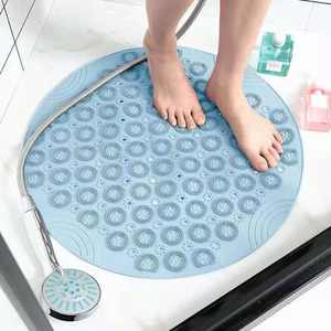 55x55cm עגול צורת החלקה עיסוי מקלחת מחצלת ידידותית לסביבה PVC אנטי להחליק אמבטיה עיסוי מחצלת - Product Image 4