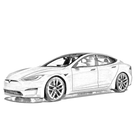 Smart Electric Door Handles for Tesla Model 3 Model S Auto Car Touch Open Flash Light New Energy Vehicle Automatic Door Handle