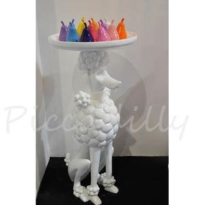 Escultura de perro de caniche de fibra de vidrio a precio de fábrica, producto en oferta - Product Image 5