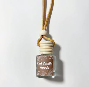 Hot Five Wire Rope Tapa redonda Botella de perfume para automóvil 5ml 8ml 10ml Botella vacía Decoración interior del automóvil - Product Image 6