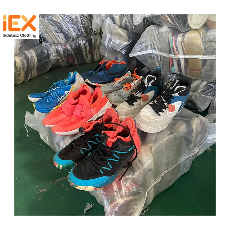 Luxury Brand Second Hand Shoes Stock Wholesale Basketball Branded Men Used Sneakers