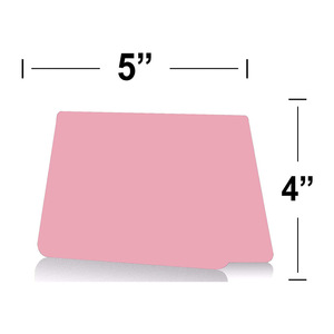 Pink Plastic <b>Table</b> <b>Card</b> 5x4 Inches Rectangle Cartoon Style For Party Birthday Decorations - Product Image 1