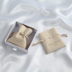 8x10cm Fabricant Personnalisé Petite Boutique Luxe Cadeau de Mariage Bijoux Emballage Sac Chaîne <span class=keywords><strong>Pochette</strong></span> - Product Image 5