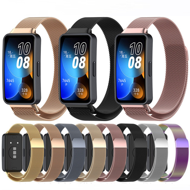 Suitable for Huawei Band 10/9/8 Wristband Watch Band Stainless Steel Strap Bracelet 10/9/8 NFC