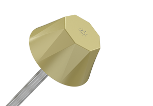 2025 bán chạy nhất vàng sang trọng ABS dẫn thanh ăn ánh sáng hướng dẫn độc lập cột vô cấp mờ cho Đèn bàn phòng ngủ khách sạn - Product Image 4