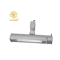 Lampe chauffante infrarouge à faible éblouissement LiangDi, chauffage oscillant pour terrasse, 1500W 2000W, aluminium LDHR062-KB-M, halogène