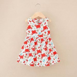 Vestido Informal Holgado de Algodón 100% con Dibujos Animados para Niñas de 1 a 5 Años, Estilo Tailandés, Verano - Product Image 4