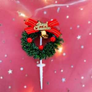 Honey And Sweetness Christmas <b>Cake</b> Toppers Acrylic Wreaths And Reindeer Decorations For Holiday Party <b>Cake</b> <b>Decorating</b> <b>Supplies</b> - Product Image 3