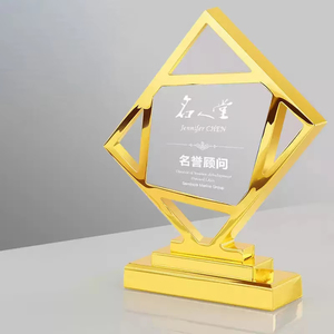 Tùy chỉnh thiết kế xin chúc mừng khắc in ấn <span class=keywords><strong>Trophy</strong></span> kim loại pha lê kinh doanh cuộc thi Giải thưởng - Product Image 2