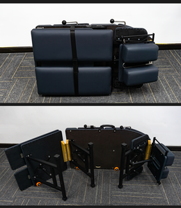 Nueva camilla portátil plegable para quiropráctica, ajustable en varias secciones, para hidroterapia, para uso clínico. - Product Image 6