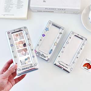 Prêt à Expédier Kpop Cadeaux 1p 4cut Recueillir Livre Photo Bande Album Métal Couleur Argent 2x6 Photostrip Livre - Product Image 1