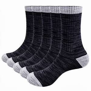Premium Autumn Casual <b>Socks</b> Breathable Thick Smooth Texture Material Comfortable Fit <b>Men's</b> Everyday Lifestyle Apparel Accessory - Product Image 1