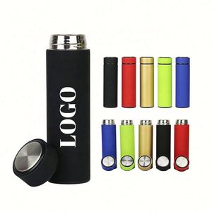 Bouteilles d'eau de voyage réutilisables en acier inoxydable avec logo personnalisé, 500 ml/17 oz, isolées sous vide, avec infuseur à thé intégré, sans BPA, vente en gros - Product Image 1