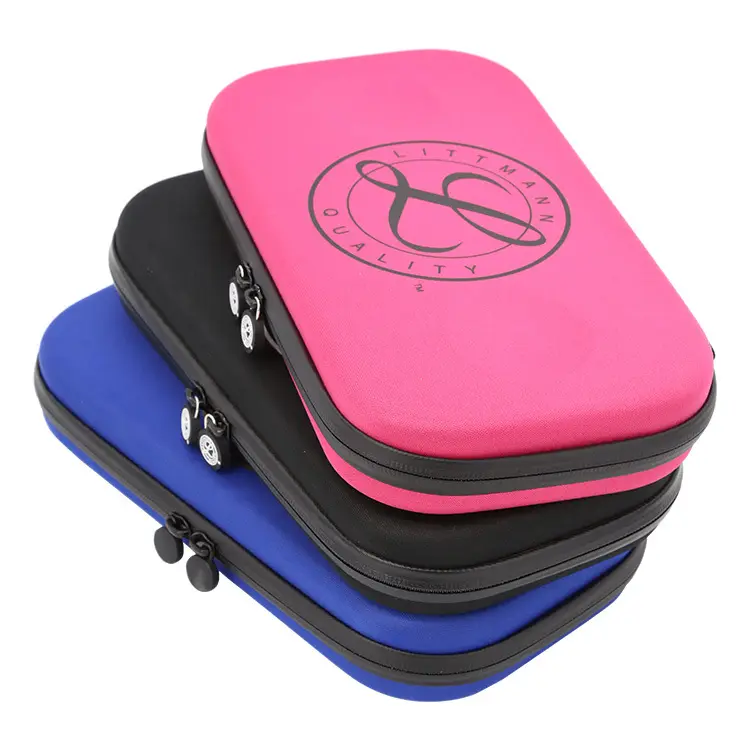 Custom Travel Waterproof Protective Carrying Zipper Hard EVA Stethoscope Case Nurse Stethoscope Bag